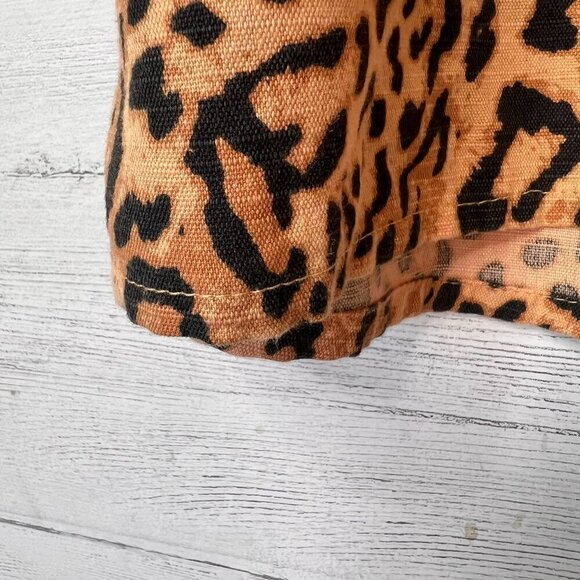 Billabong Dress Womens Size Small Paradise Leopard Print Off the Shoulder Mini - Picture 6 of 16